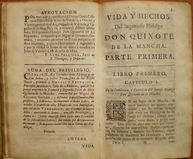 Venden una edición del Quijote de 1608 en medio millón de euros